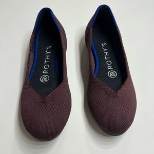 Rothy’s The flag Cranberry color. Round toe. Size 5.5